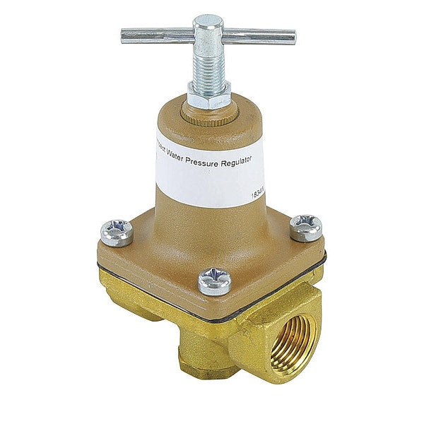0009836 Watts Pressure Regulator, 1/2 inch water regulator (0 to 125 psi adjustable)