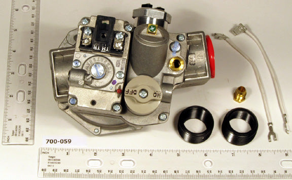 700-059 Robertshaw Gas Valve, NG 1 x 1 24V 4.0 w.c. Universal Intermittent 700 Series