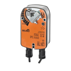 LF24-SR-S Belimo Spring Return Actuator, 24V, 35 in-lb (4Nm), 2-10Vdc, 1 auxiliary switch