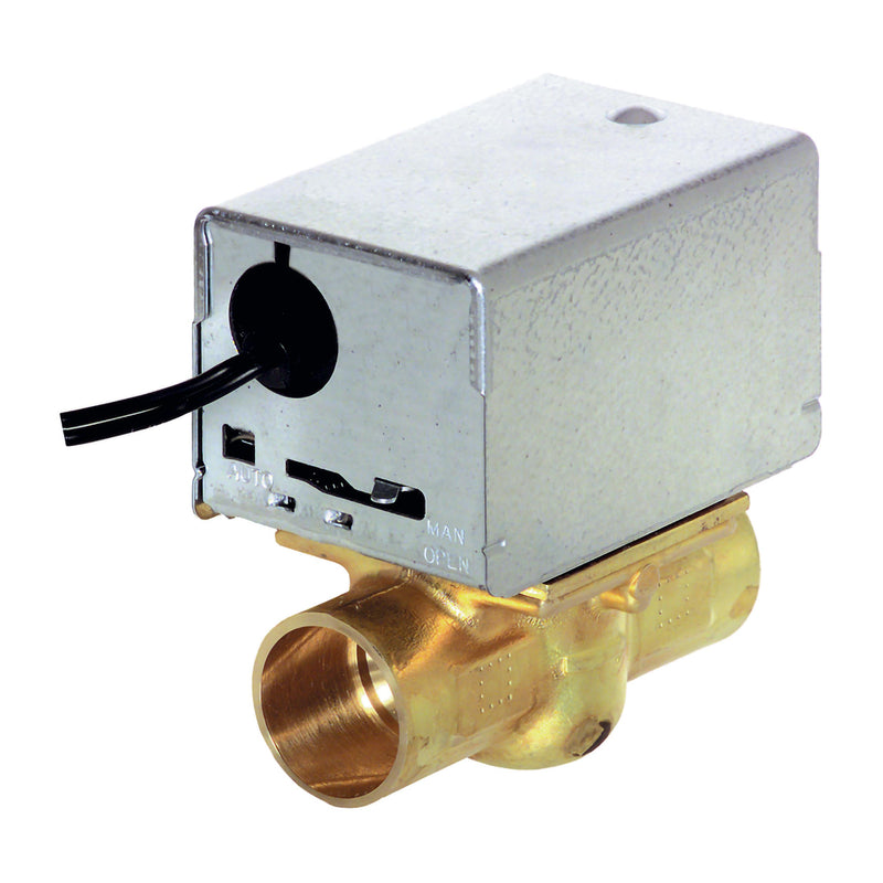 V4043A1184 Honeywell 120V zone valve with 1/2 inch sweat connection