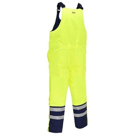 Bisley 318M6452T-YLNV/2X HI VIS JACKET, Polyester, Class E Yellow, 2XL