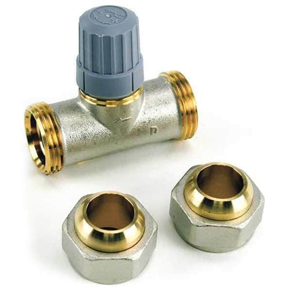 013G8044 Danfoss Straight Union Soldering Radiator Valve 3/4 in