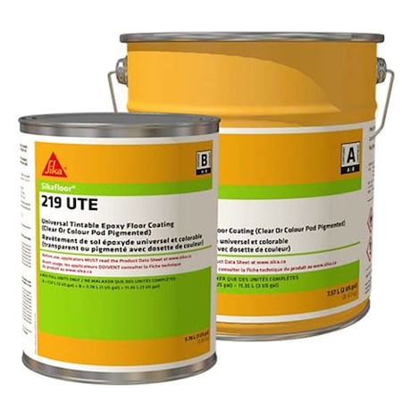 Sika 784019 Epoxy Coating, Clear, 2 gal, High Gloss