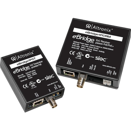 Altronix EBRIDGE1PCRMT PoE Switch Kit, 1 Cam. Input, 3-1/2