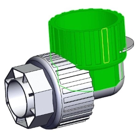 SMC LQ3E7A-S High Purity Tube Fitting, Union, PFA