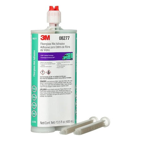 3M 8277 Wood Glue, Fiberglass Matting Series, Green, 13.5 oz, Dual-Cartridge