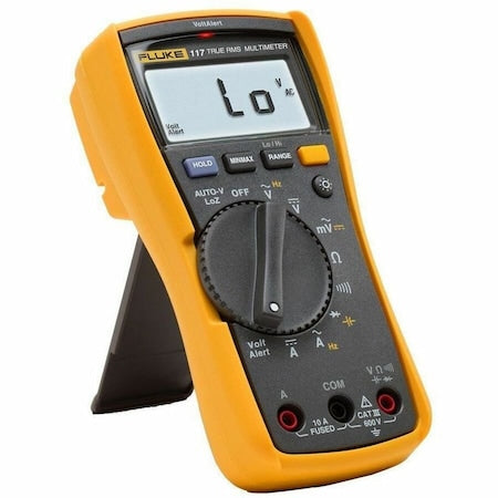 Fluke FLUKE-117 Digital Multimeter, CAT III 600V, AC/DC Amps Max 10A, TRMS, Non-Contact Voltage Detection