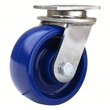 Hamilton S-ENS-5UYSB PlateCaster, Swivel, Polyurethane, 6 3/16