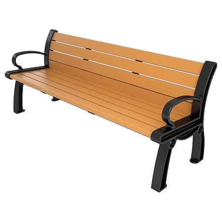 Ultrasite PB 6CEDBFHER Heritage Outdoor Bench, 72 in L, Cedar