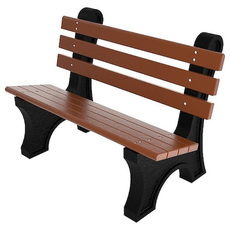 Ultrasite PB 4BROCPAE Outdoor Bench, 48 in L, Brown