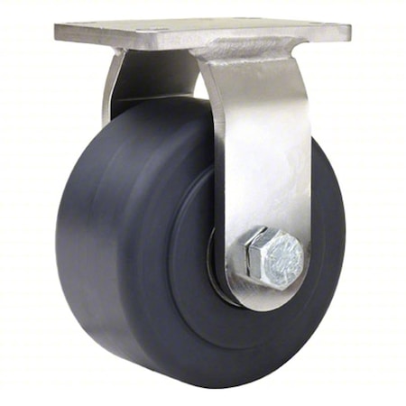 Hamilton R-ENS-4NYSB Plate Caster, Rigid, Nylon, 5 1/8