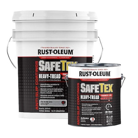 Rust-Oleum 397840 Epoxy Coating Kit, Armor Gray, 4 gal