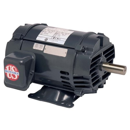 U.S. Motors D14P3A Three-Phase Motor, 1/4 HP, 56 Frame, 208V, 230V, 460V Voltage, 1,140 Nameplate RPM