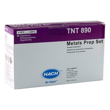 Hach TNT890 Metals Prep Set