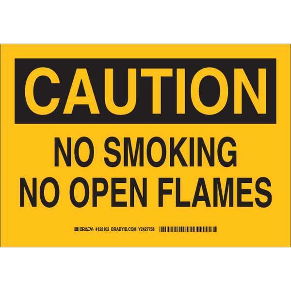 128103 Sporlan No Smoking sign, 10 in H x 14 in W, rectangular, English