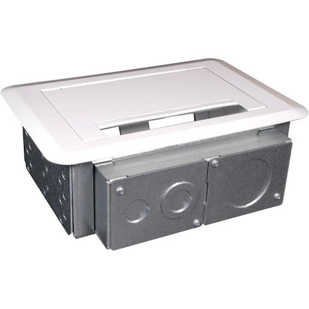 Legrand EFSB4 Wiremold Evolution Series 4-Gang Wall Box - 4-gang - White - Steel