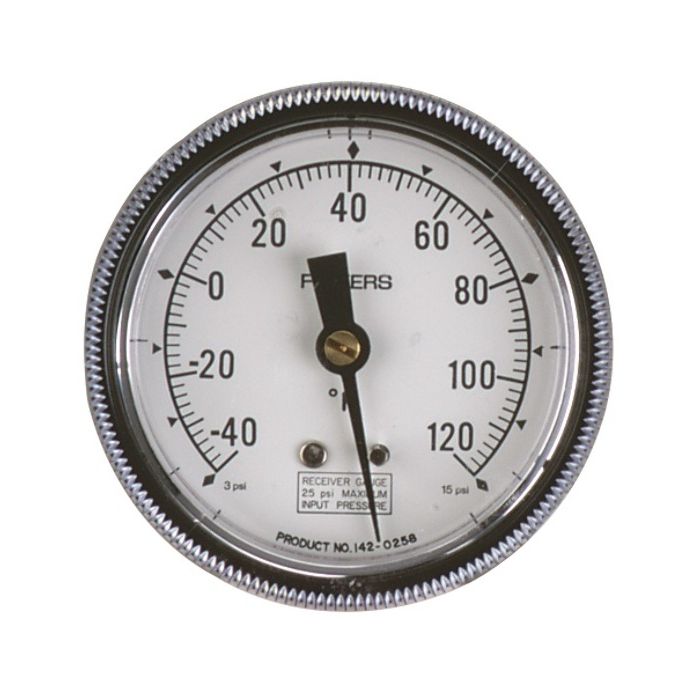 142-0327 Siemens Pneumatic Receiver Gauge 0 to 100 F (2-1/2 in.)
