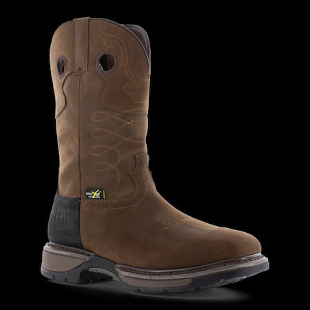 Frye Supply FR40101-M-06.5 Men's Western Boot, 6 1/2 M, Brown/Black, FR40101