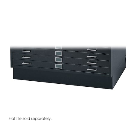 Safco 4995BLR Flat File Cabinet Base, Black, Closed