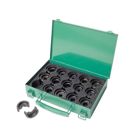 Greenlee K22S1GL Crimping Die Set, 6 tons, 8 AWG-600 kcmil
