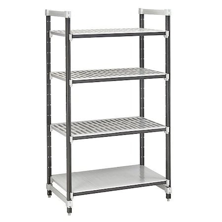 Cambro EXU183072VS4480 Shelving Unit, 30 in L, Speckled Gray