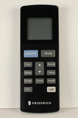 69700623 Friedrich Black Remote Control for HVAC Systems