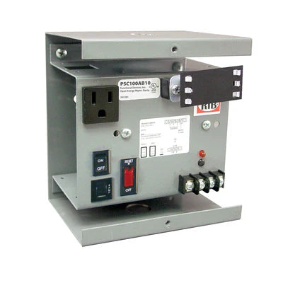 PSC100AB10 Functional Devices Power Supply 120V primary 24V secondary 10 amp breaker