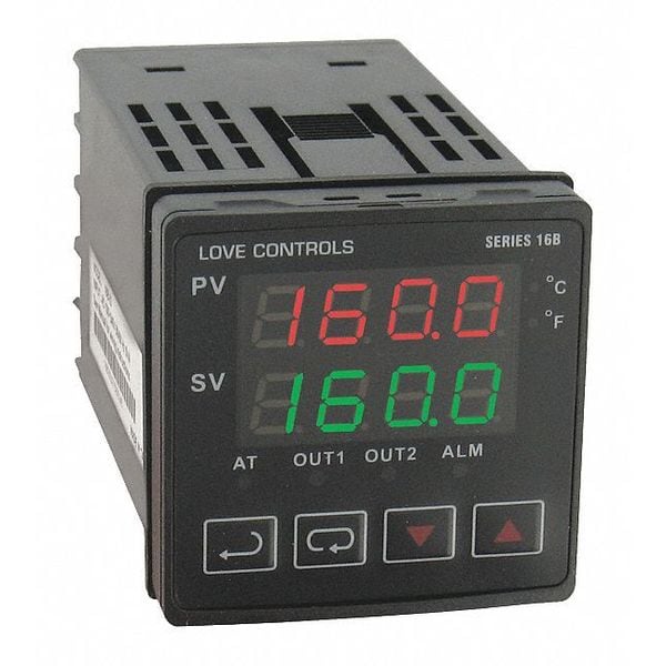 16B-33 Dwyer Instruments 1/16 DIN temperature/process controller with relay outputs 1 and 2