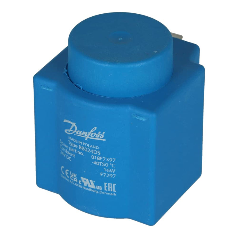 018F7397 Danfoss 24VDC 18Watt DIN Spade BB Coil