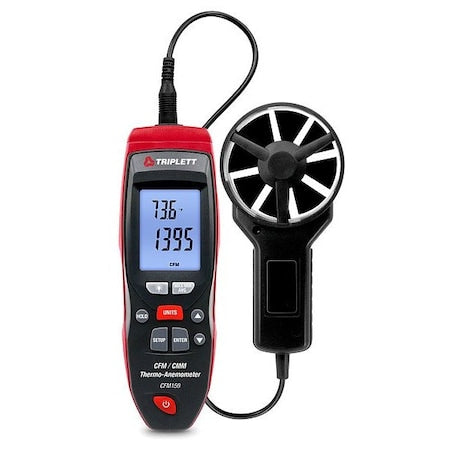 Triplett CFM150 CFM/CMM Thermo-Anemometer + RH