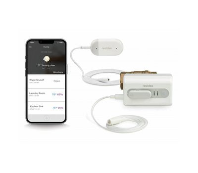 VWS01Y-3/4 Resideo 3/4 in. ball valve water leak shutoff kit with Wi-Fi leak detector