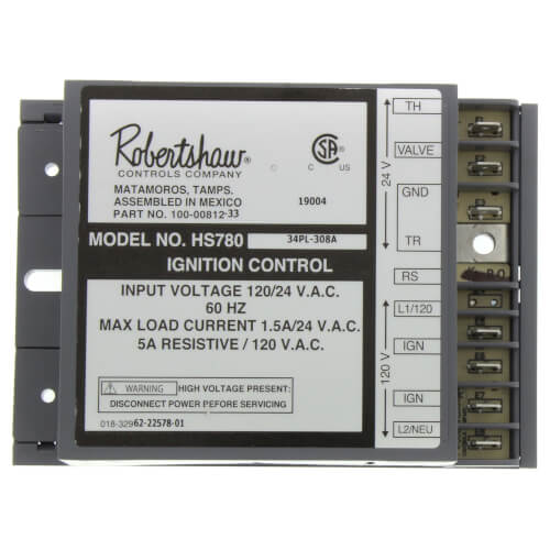 62-22578-01 Rheem Hot Surface Ignition Module 120/24V