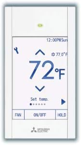PAR-CT01MAU-SB Mitsubishi Electric Handheld Remote Control (White, Touch MA)