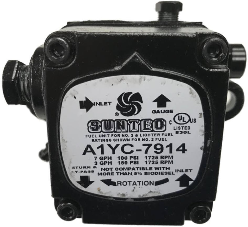 A1YC7914 Suntec 1-Stage Oil Pump (1725 RPM, LH-LH Rotation)