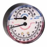 TDV-040 Honeywell Tridicator Pressure Temperature Gauge with 1/2 Inch NPT Connection
