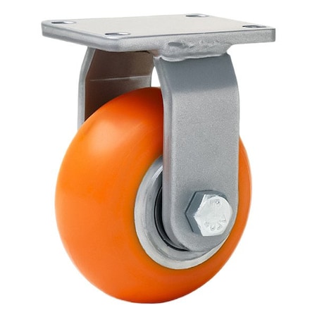 Hamilton R-EN-52EMB-FITG-52-ZB Plate Caster, Steel, Rigid