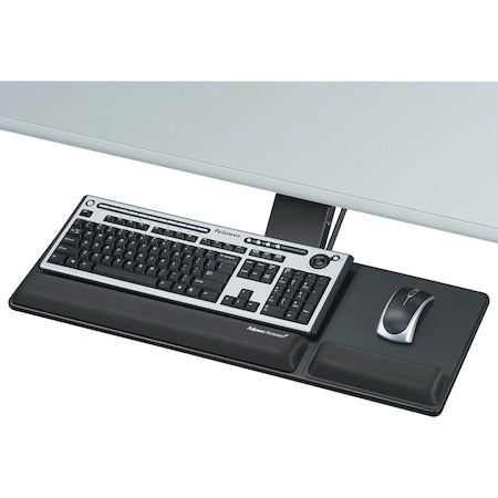 Fellowes 8017801 Keyboard Tray, Black, Glide Track 17-5/16In.