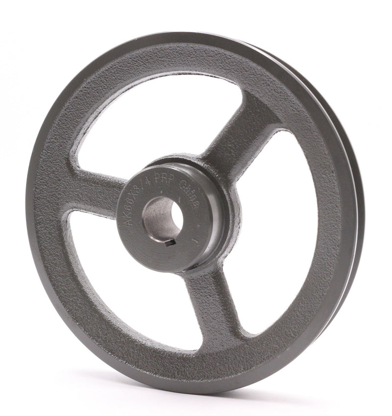 AK66X3/4 Captiveaire Fixed Bore V-Belt Pulley, Cast Iron