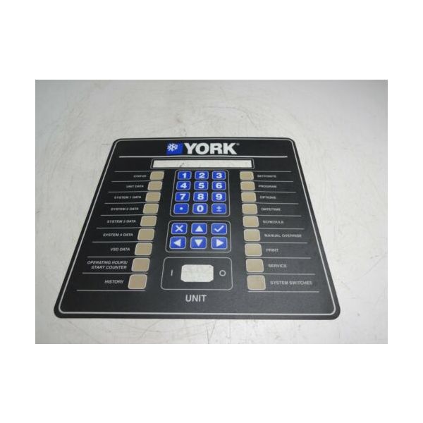 324-34930-001 York Overlay Keypad Kit HVAC Interface Control Board