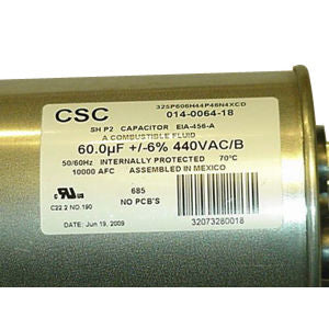 914-0037-22 Copeland Run Capacitor 60 Microfarad 440V