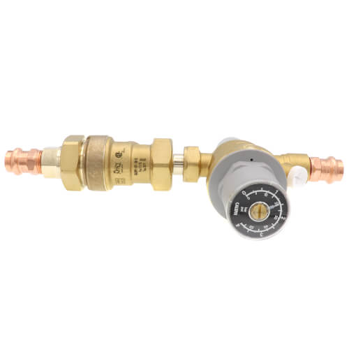573006A Caleffi 1/2 Press BFP x 1/2 Press Auto gas valve