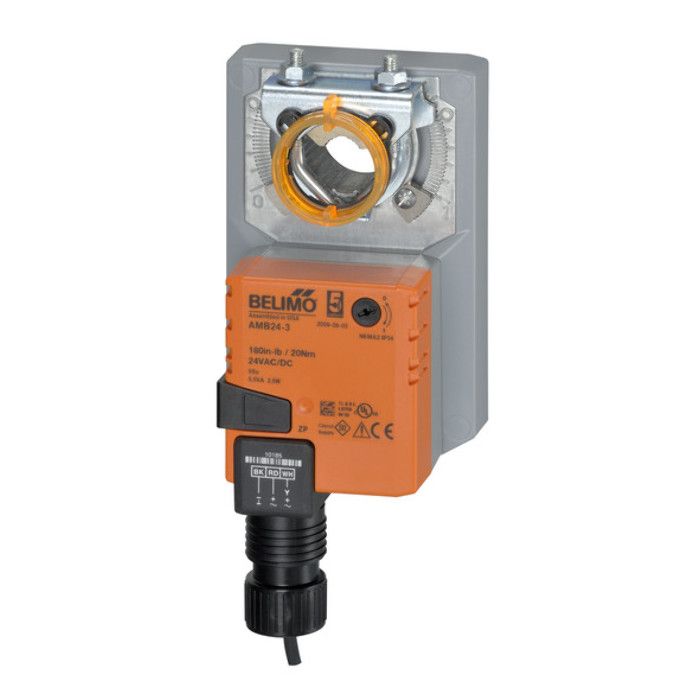 AMB24-MFT Belimo Direct Coupled Damper Actuator, 180 in-lb, Non Fail-Safe