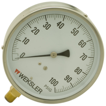 EA14C Weksler Pressure Gauge with 4 1/2