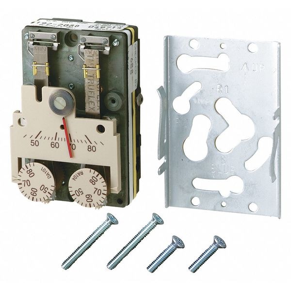 192-208 Siemens Pneumatic Thermostat, Dual Temperature, Heating and Cooling