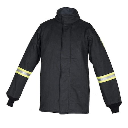 Oberon TCG100-CT-ES-5XL Arc Flash Coat, 100 Cal, Includes Escape Strap, Black, 5XL