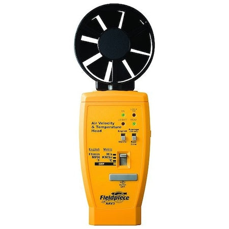 Fieldpiece AAV3 Air Velocity Meter, 60 fpm, Battery, 9V