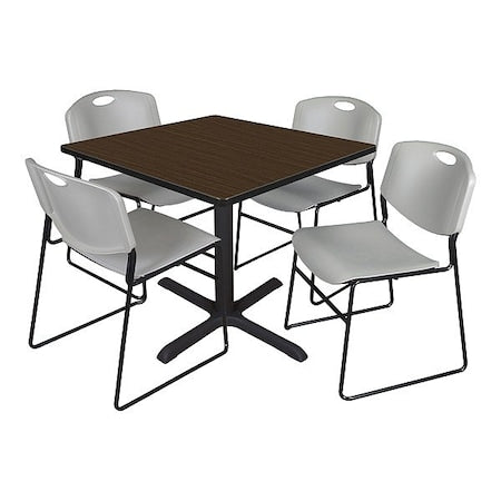 Cain TB3636NW44GY Breakroom Table and Chair Set