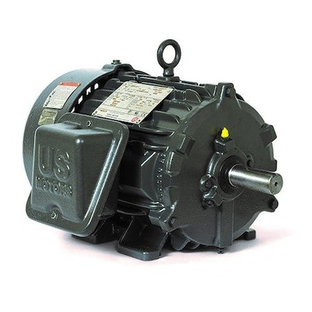 U.S. Motors CD3P1G Three-Phase Motor, 3 HP, 182T Frame, 575V Voltage, 3,540 Nameplate RPM 16 7/16 in Overall Length