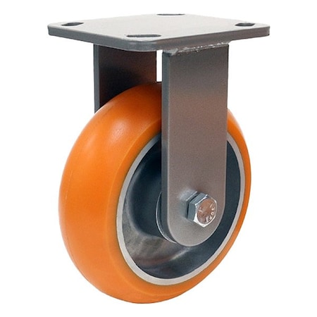 Hamilton R-WH-62EMB-ZB-FITG-62-ZB Plate Caster, Steel, Rigid