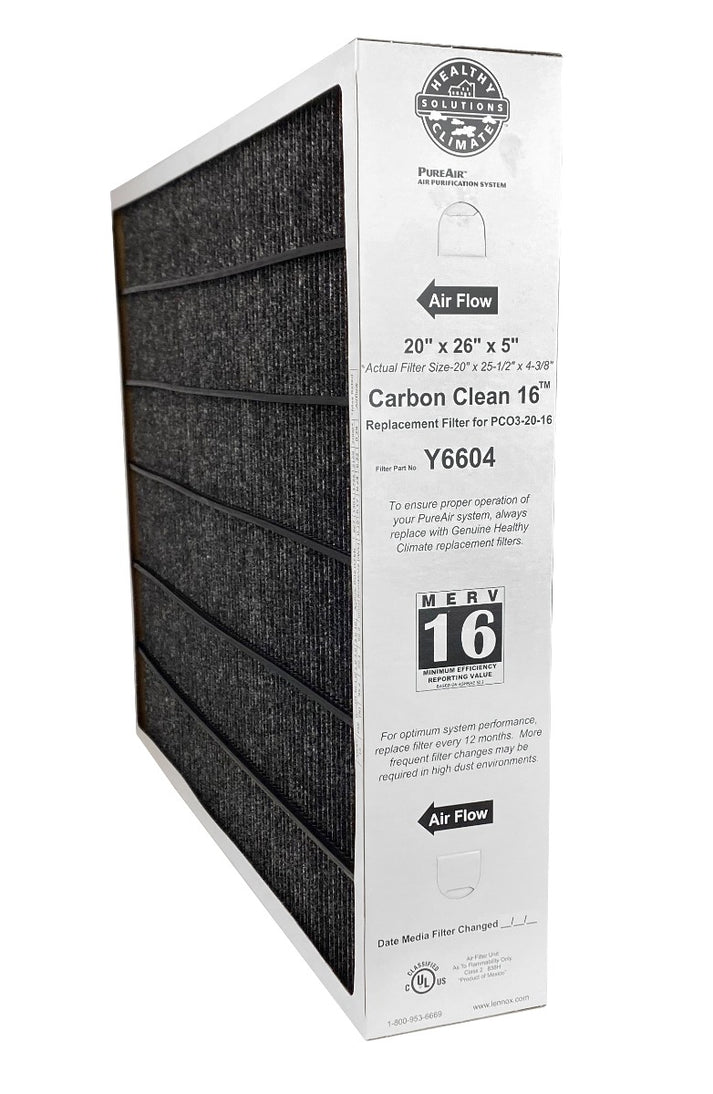 Y6604 Lennox MERV 16 filter media, 20 x 26 x 5